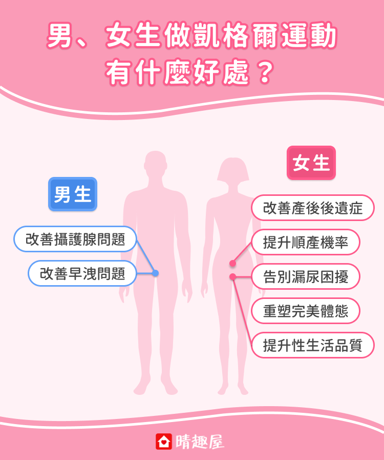 男、女生做凱格爾運動好處