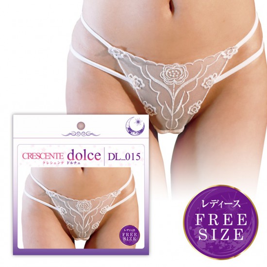 Crescente Dolce DL 015 Lace Embroidery Thong