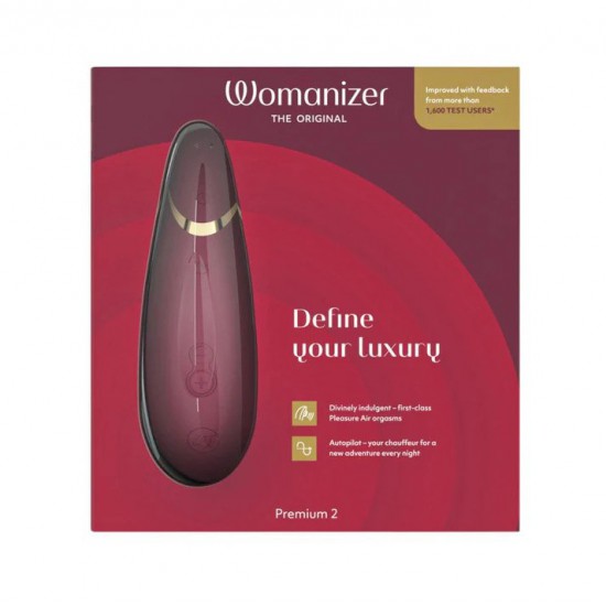 Womanizer Premium 2 陰蒂吸吮器 紅色